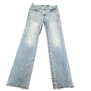 Cinch Grant Jeans Men's 35x34 Blue Light Wash Straight Leg Western Fit Denim